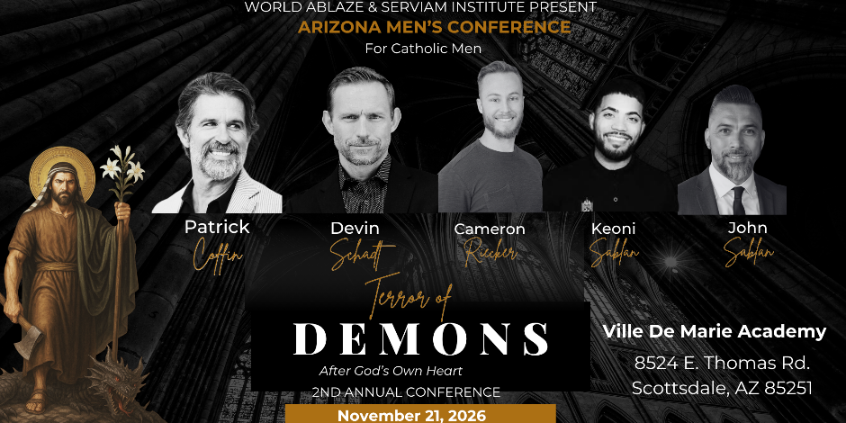 Terror of Demons: 2nd Annual Arizona Men’s Conference Logo